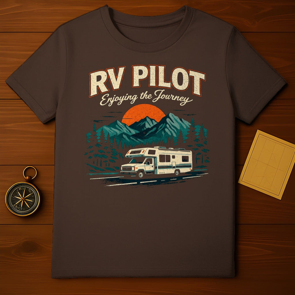 RV Pilot Enjoying the Journey Graphic T-Shirt