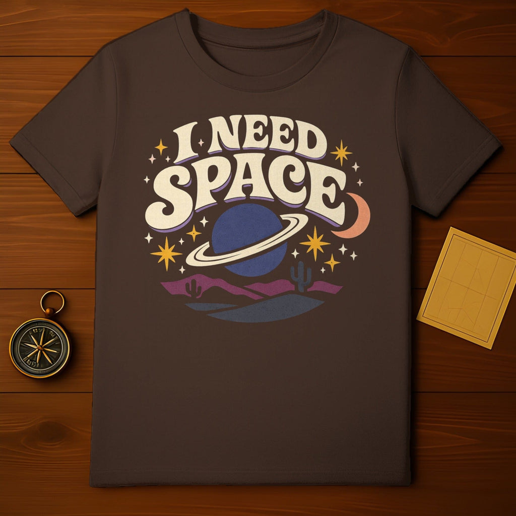 I NEED SPACE Planet Stars Moon Desert Retro Cosmic product type
I NEED SPACE
Space Theme
Planet Design
Stars Moon
Desert Landscape
Cosmic Vibes
Retro Aesthetic
Vintage Inspired
Boho Style
Celestial Art
Saturn Planet
Galaxy Print
Astronomy Lover
Cacti Graphic
Graphic Tee
Unique Shirt
Quote T-shirt
Humorous Space
Dark Brown Top
Night Sky Art