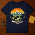 Grand Teton Moose Mountain Lake Sunset National Park product type
Grand Teton
National Park
Wyoming
Moose design
Mountain scene
Lake view
Sunset graphic
Wildlife art
Nature explorer
Outdoor adventure
Vintage park
Retro landscape
Forest trees
Animal silhouette
Travel souvenir
Park lover
Scenic beauty
Camping trip
Hiking trails
Destination apparel