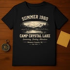 Summer 1980 Camp Crystal Lake Swimming Adventure Shirt