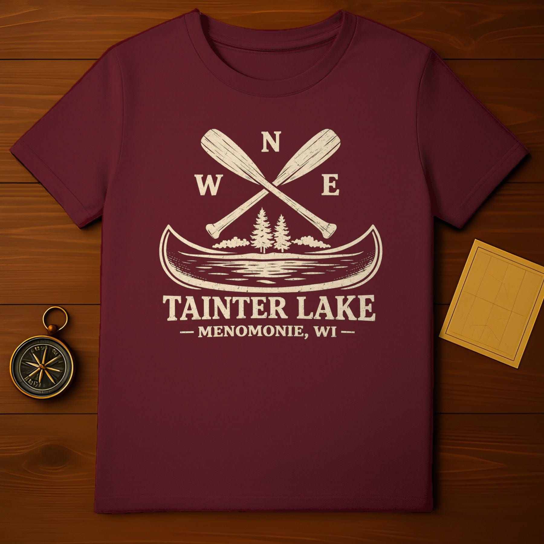 Tainter Lake Menomonie WI Canoe Paddle Adventure Shirt