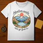 Adventure awaits let's go find it Nature Scene product type
Adventure
Nature
Mountains
Lake
Trees
Sun
Outdoors
Explore
Travel
Camping
Hiking
Wilderness
Scenery
Landscape
Graphic Tee
T-Shirt
Apparel
Quote Shirt
Inspirational
Lets Go Find It