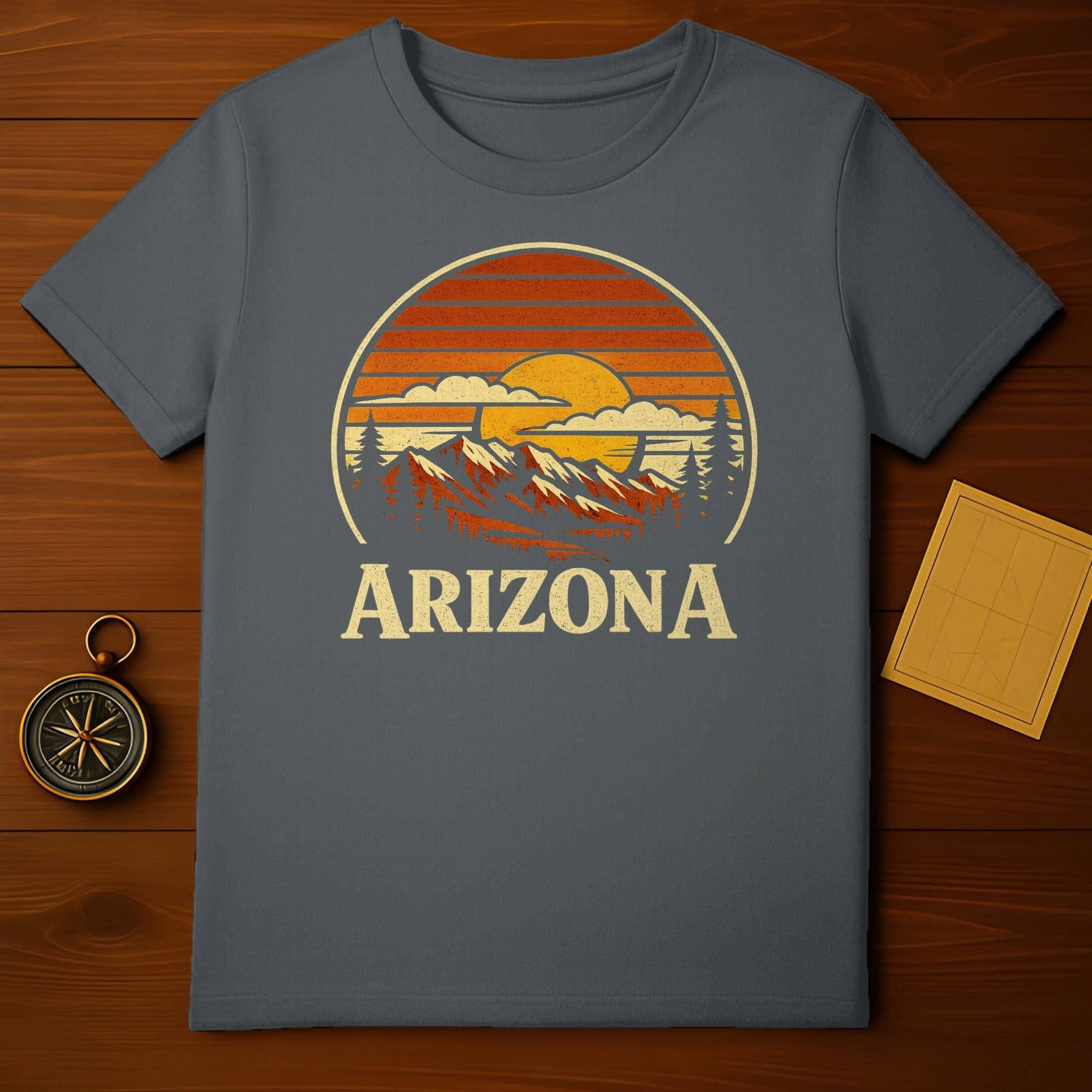 Arizona Sunset Mountain Design T-Shirt