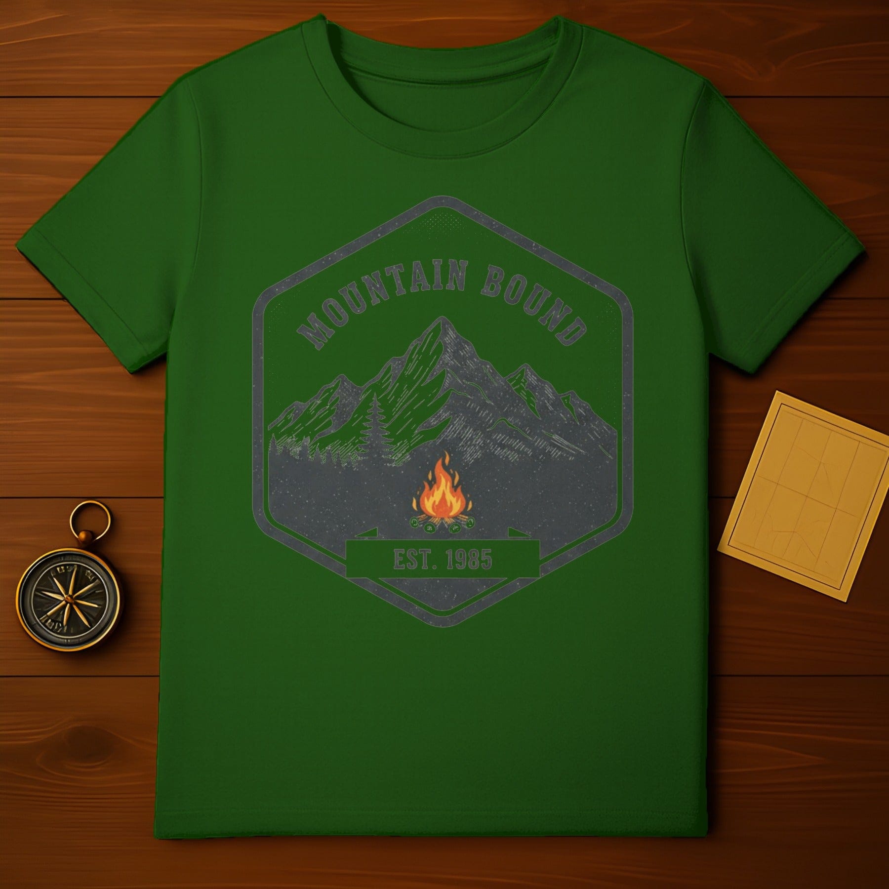 Mountain Bound Est. 1985 Camping Graphic T-Shirt