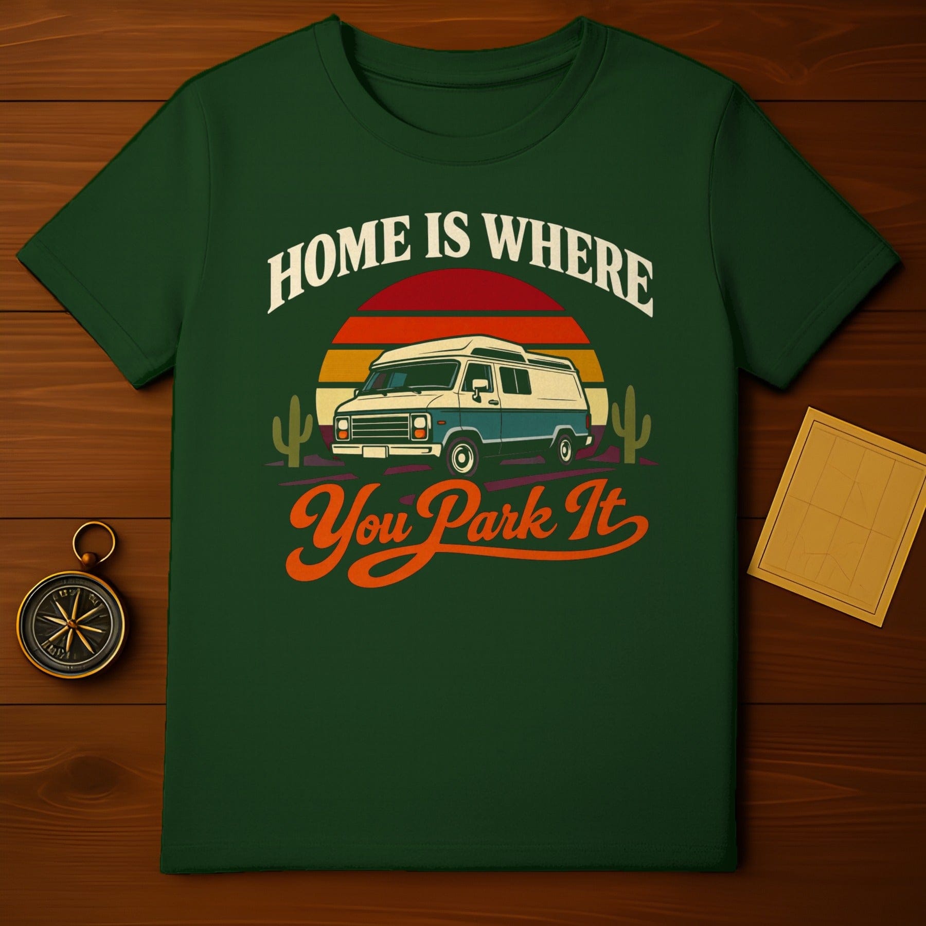 HOME IS WHERE You Park It Vintage Camper Van product type