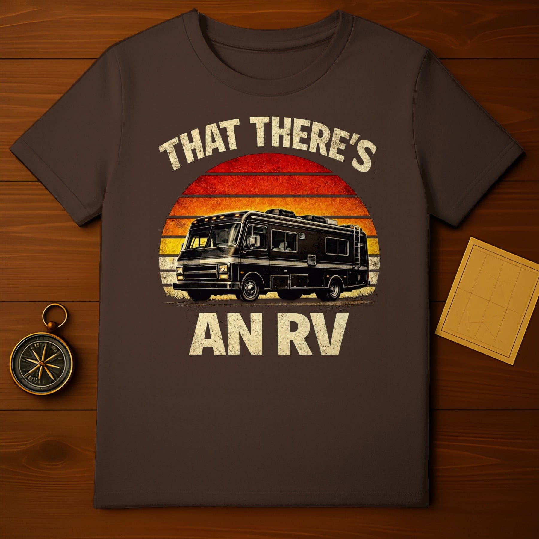 That There's An RV Retro Sunset Design Shirt