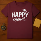 Happy Camper Graphic Tee Shirt Adventure Lover Shirt