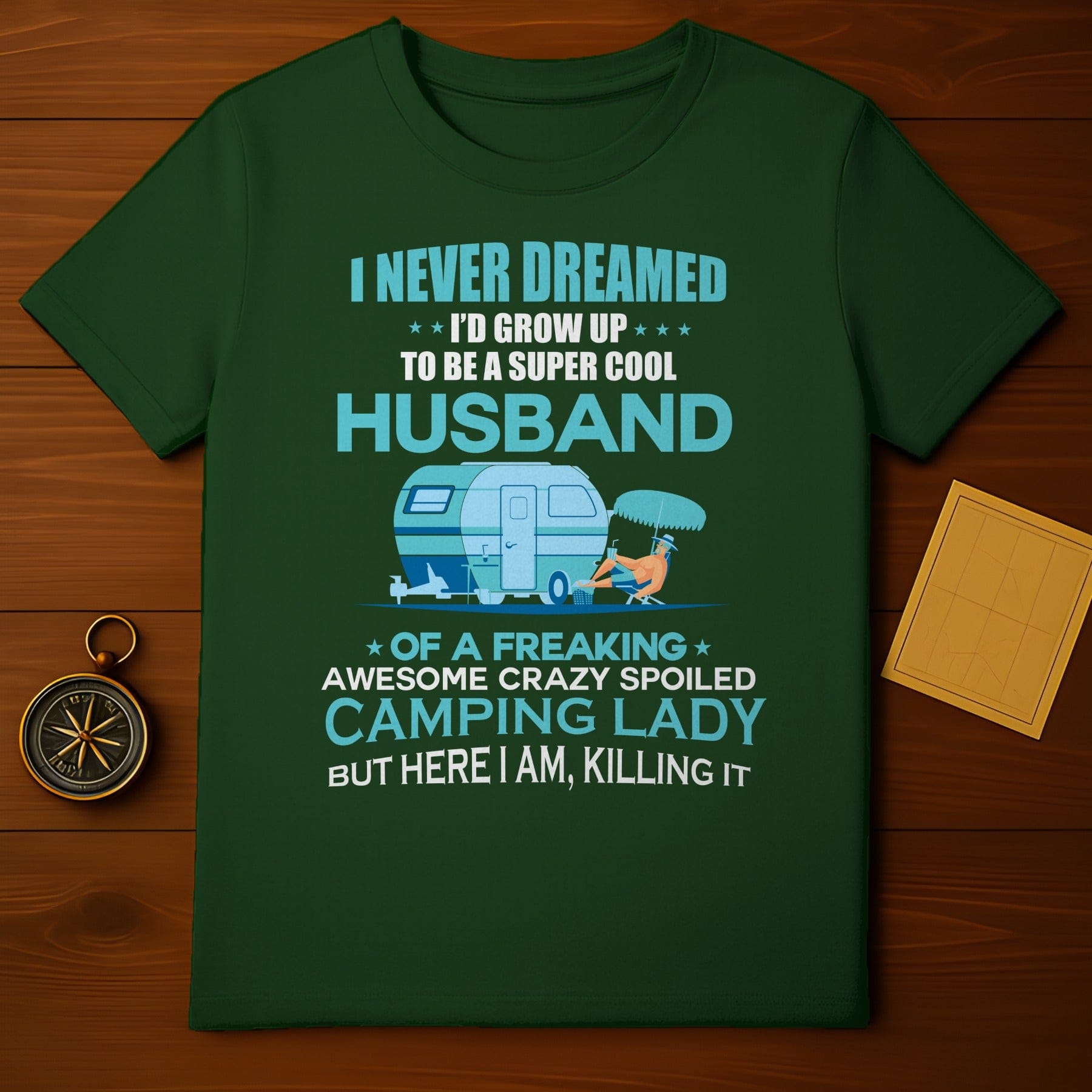 Married a Camping Lady T-Shirt