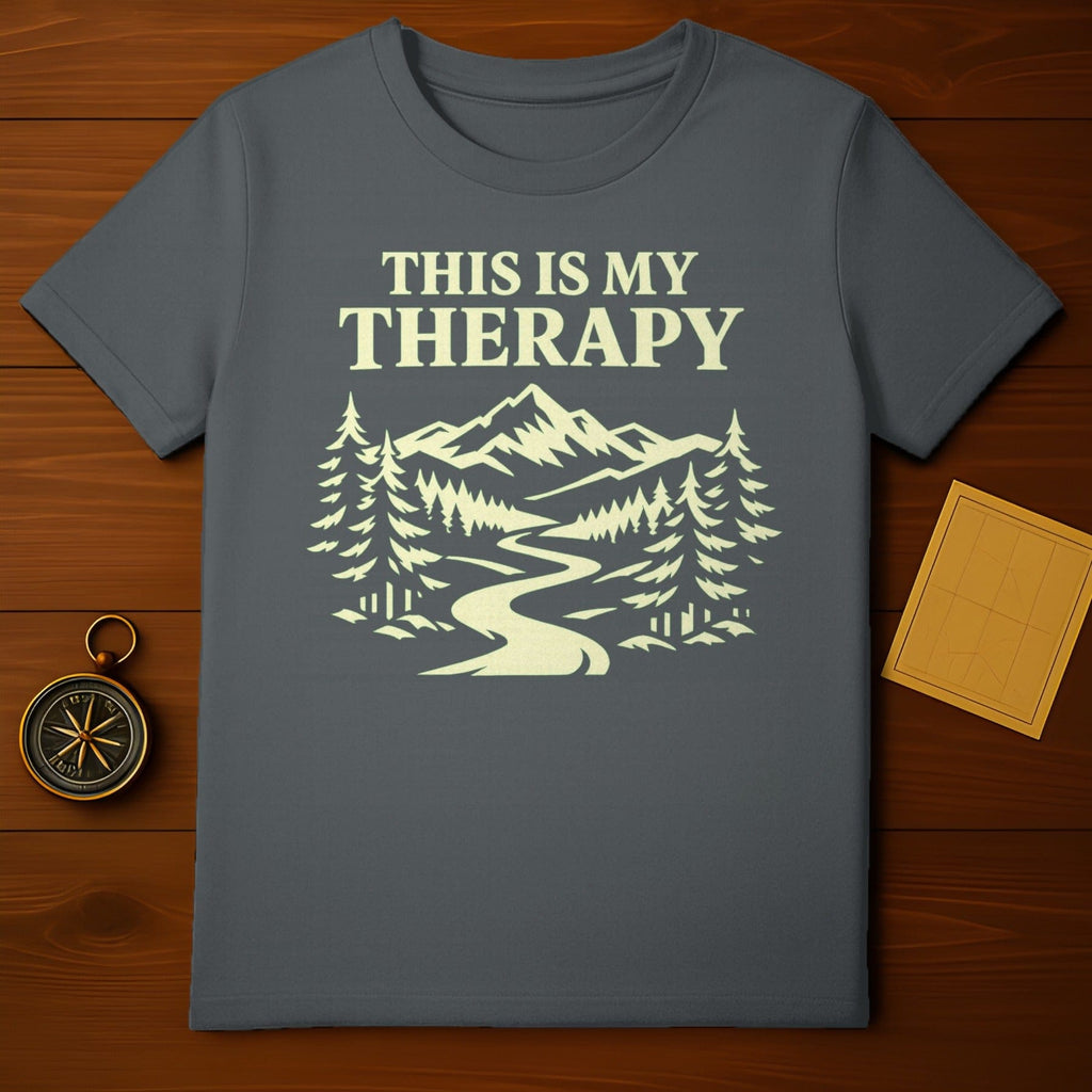 This Is My Therapy Mountain and Trees T-shirt