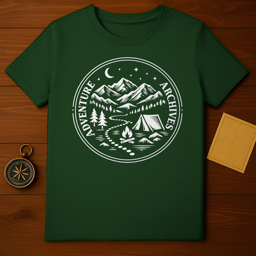 Dark Green Adventure Archives Mountain Scene product type

T-shirt, Adventure, Archives, Mountain, Camping, Outdoor, Nature, Forest, Moon, Stars, Tent, Campfire, Wilderness, Hiking, Travel, Explorer, Graphic Tee, Dark Green, Retro Design, Wanderlust