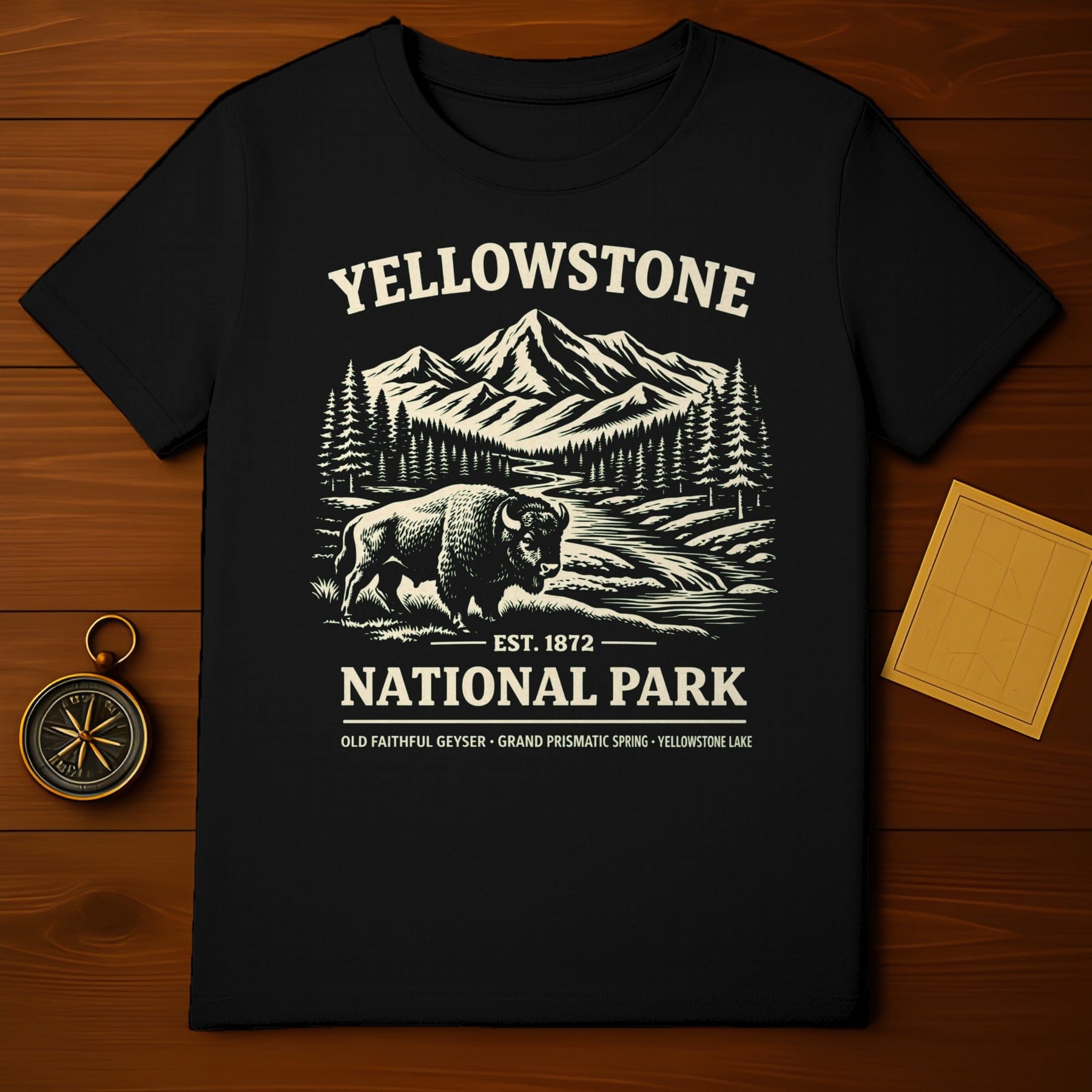 Yellowstone National Park Vintage Design T-shirt