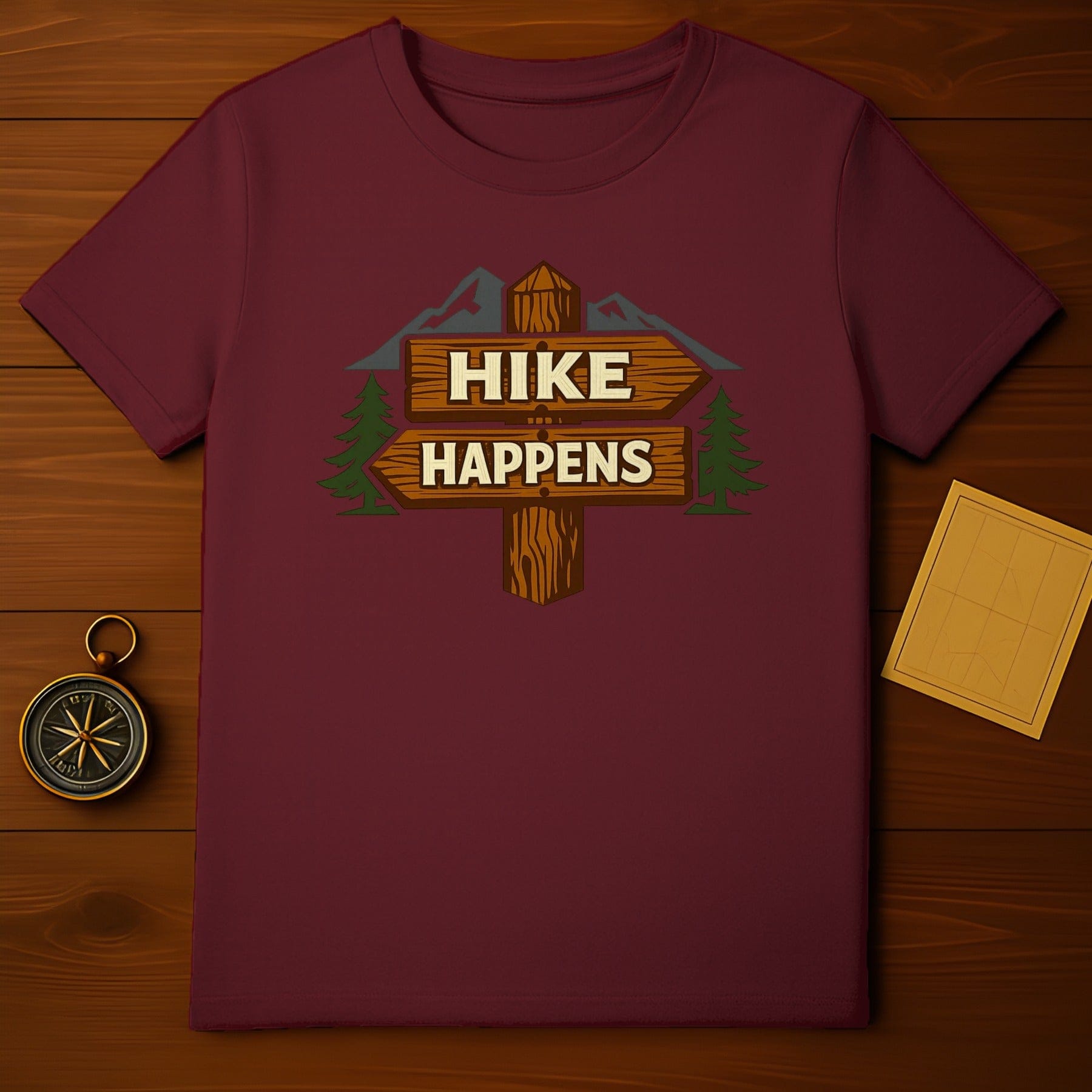 Hike Happens Graphic Nature Adventure T-shirt