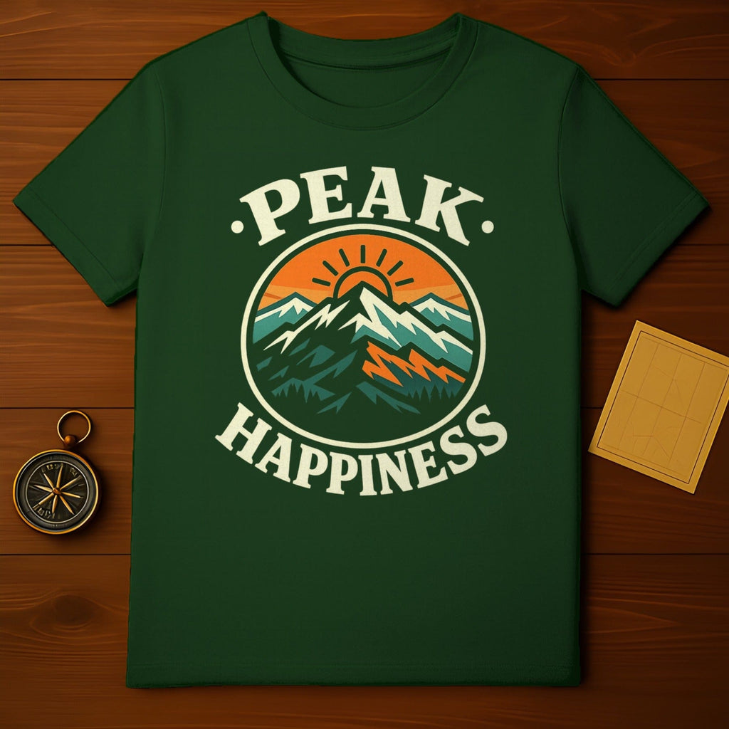 Peak Happiness Mountain Graphic T-shirt