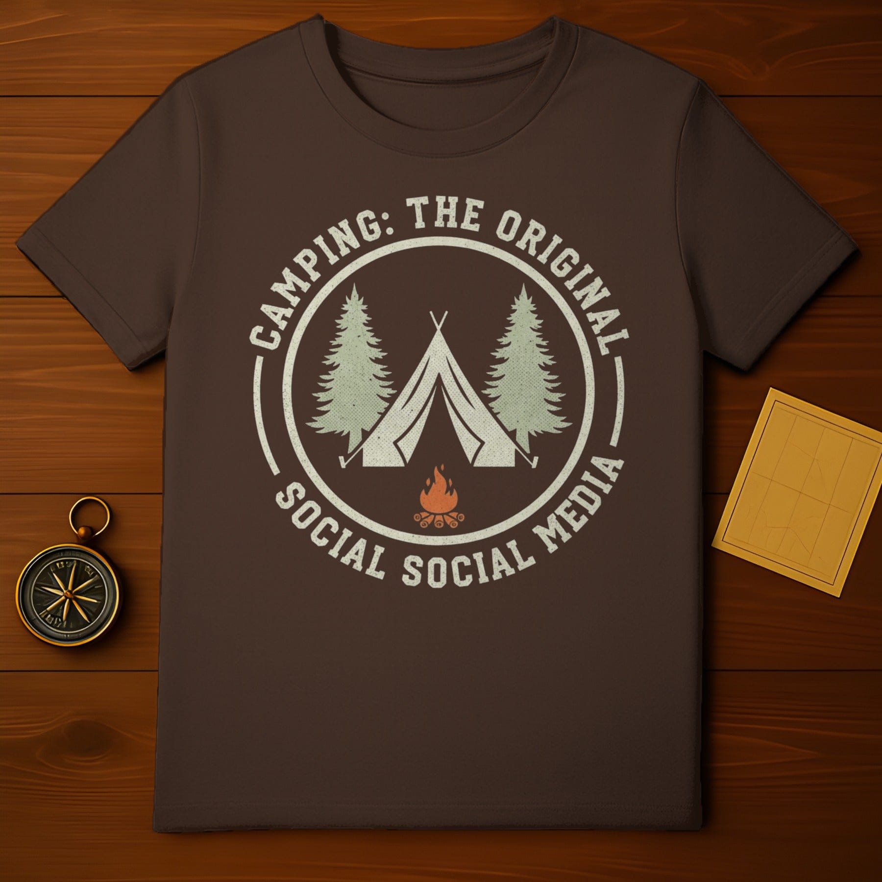 Camping The Original Social Social Media T-shirt