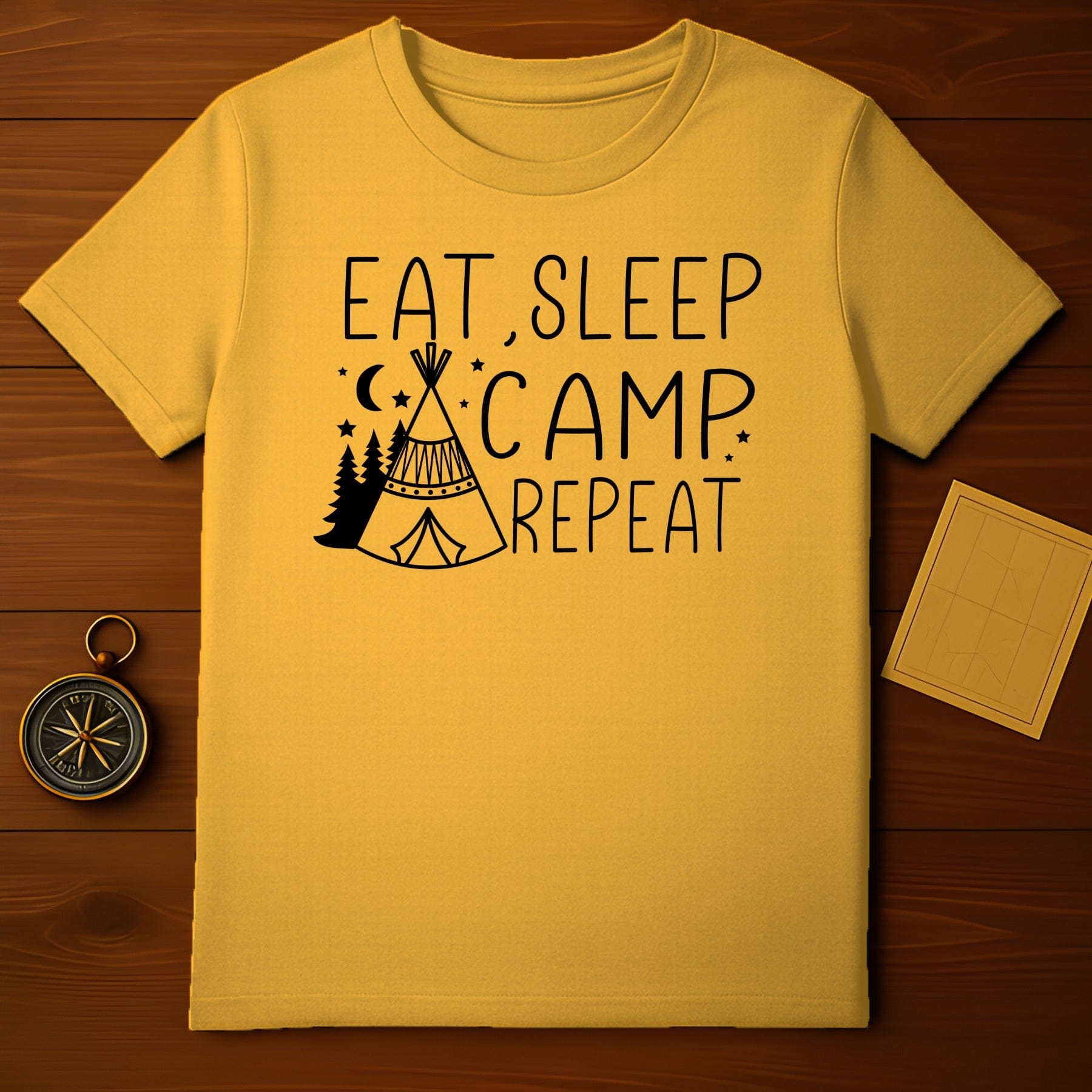 Eat Sleep Camp Repeat T-Shirt