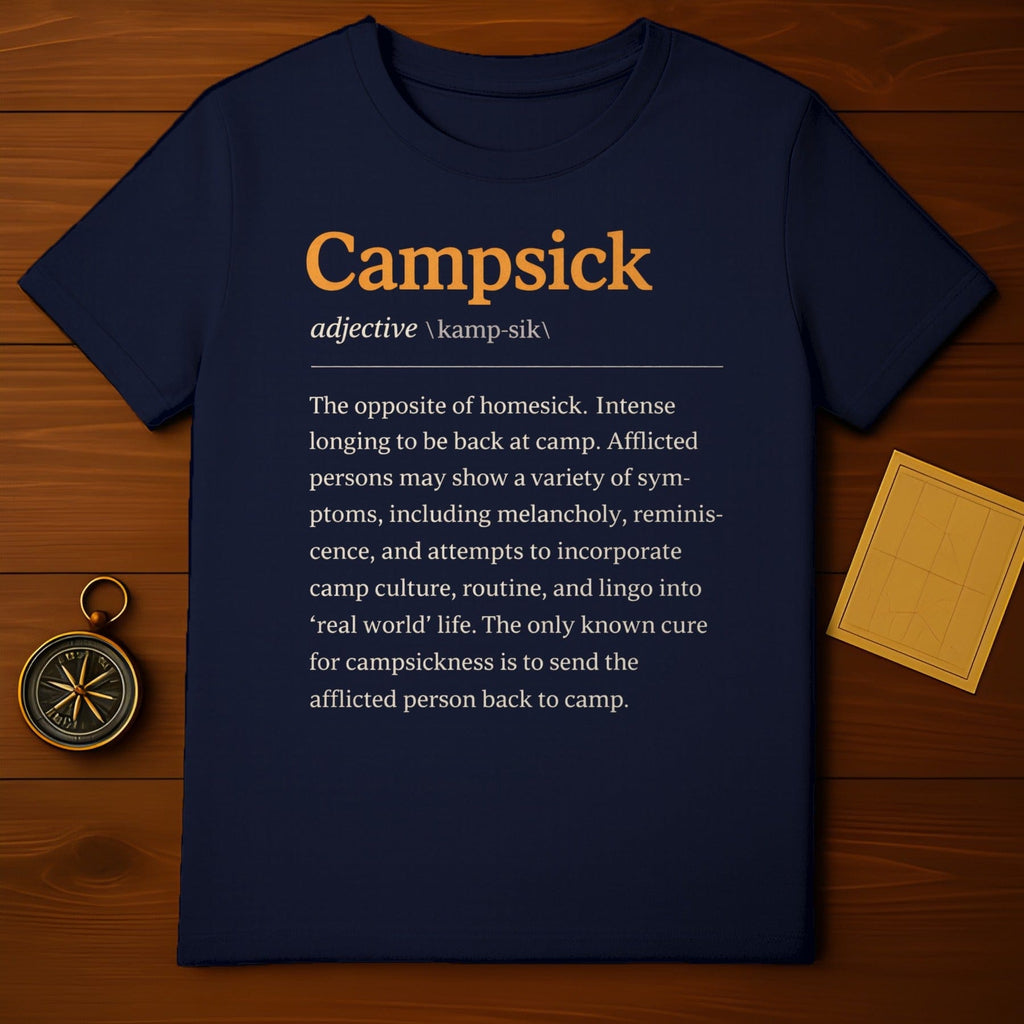 Campsick Definition Shirt for Camp Lovers Funny Product