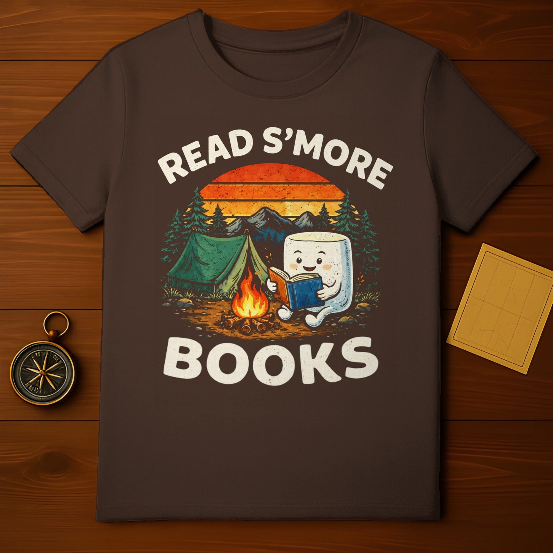 Read S'More Books Campfire Marshmallow Shirt