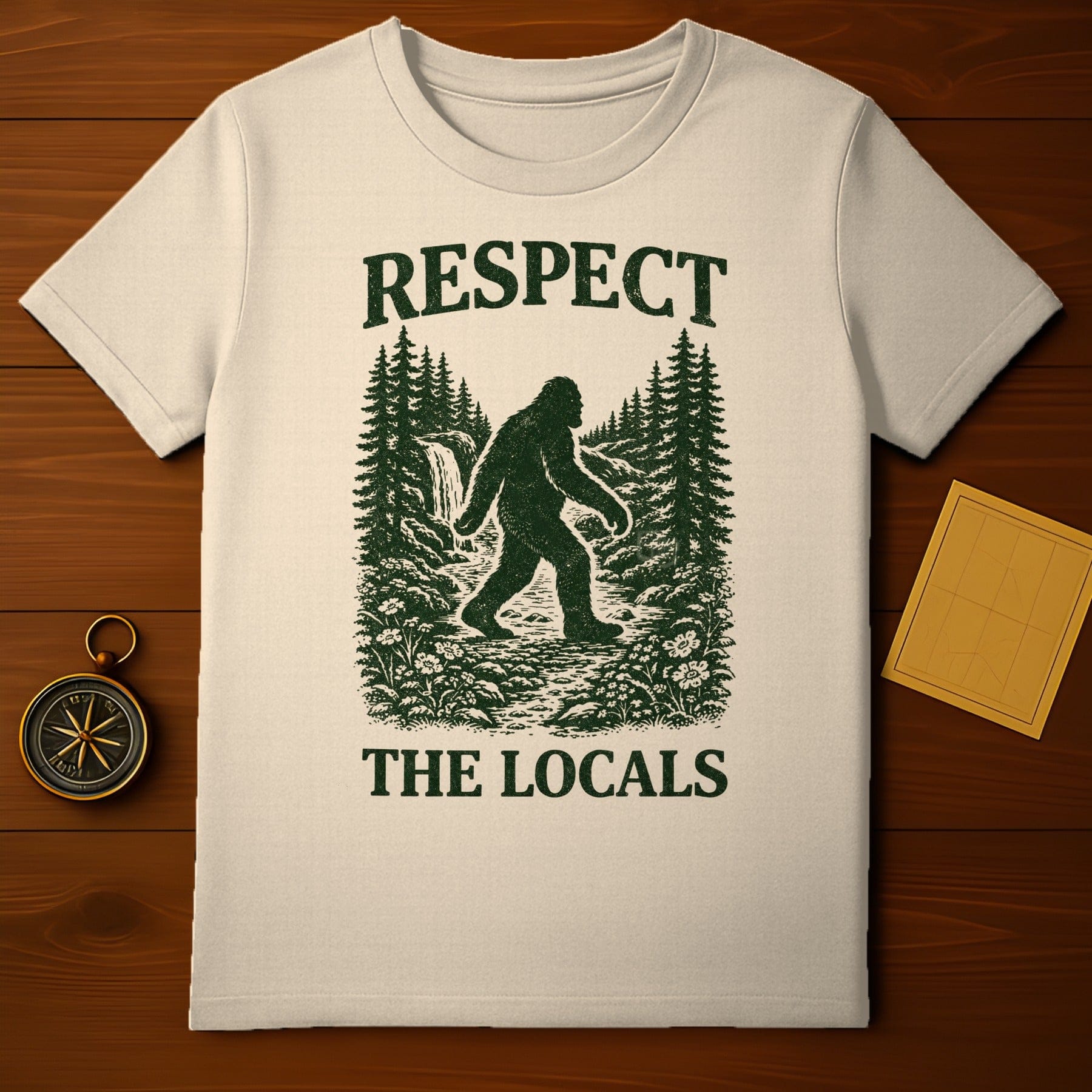 Respect the Locals Bigfoot Graphic T-shirt
