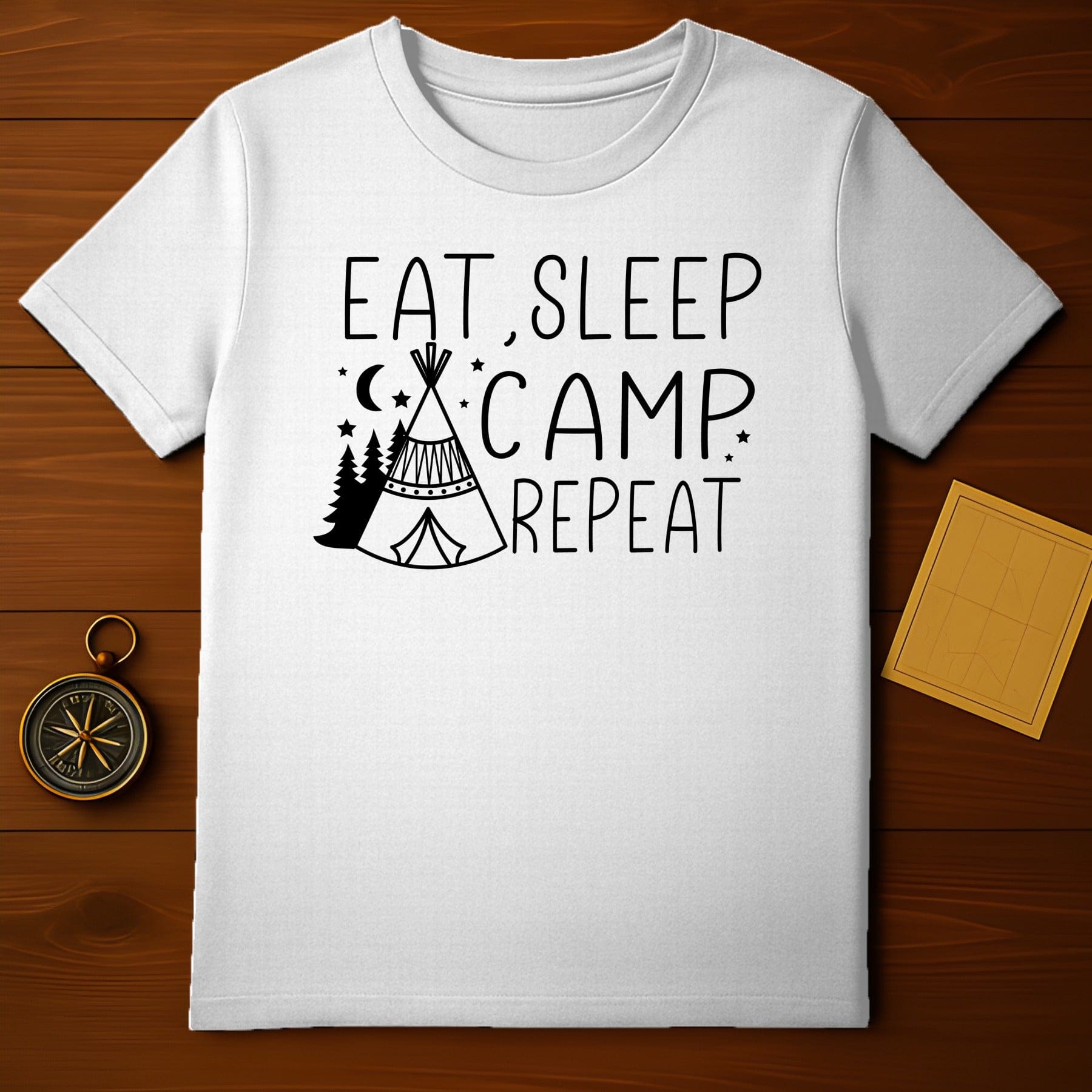 Eat Sleep Camp Repeat T-Shirt