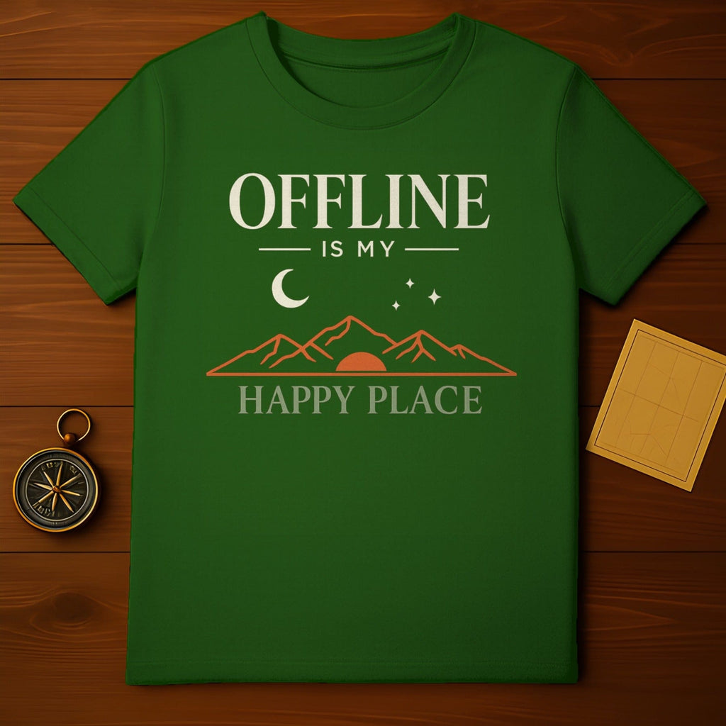 Offline Is My Happy Place Mountain Night Sky product type