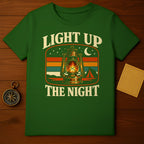 LIGHT UP THE NIGHT Lantern Stars Tent Retro T-Shirt product type
Camping
Outdoor
Adventure
Lantern
Night Sky
Stars
Crescent Moon
Tent
Retro Design
Vintage Style
Graphic Tee
Nature Lover
Explore
Forest
Campfire Vibe
Wilderness
Evergreen
Outdoorsy
Light Up Night
Camp Life