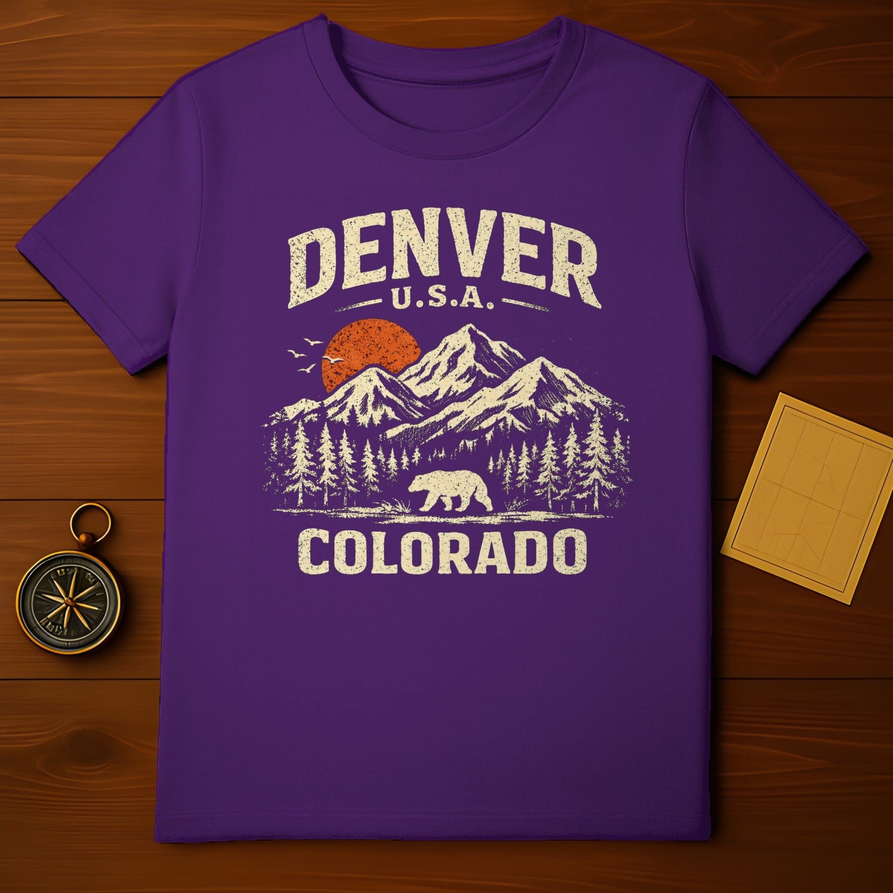 Denver Colorado USA Mountain Bear Vintage Shirt
