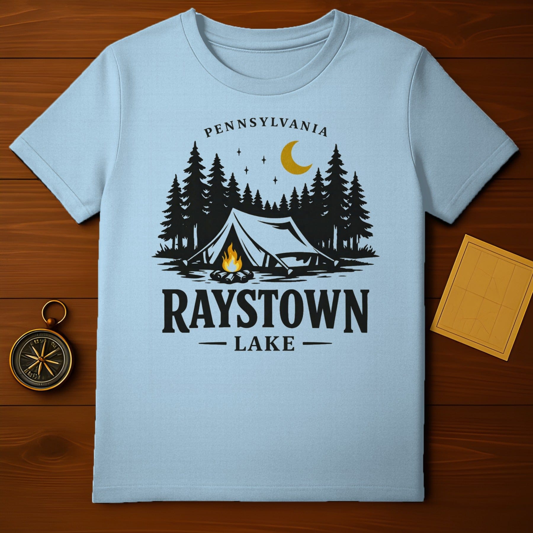 Pennsylvania Raystown Lake Camp Moon Stars Design product type