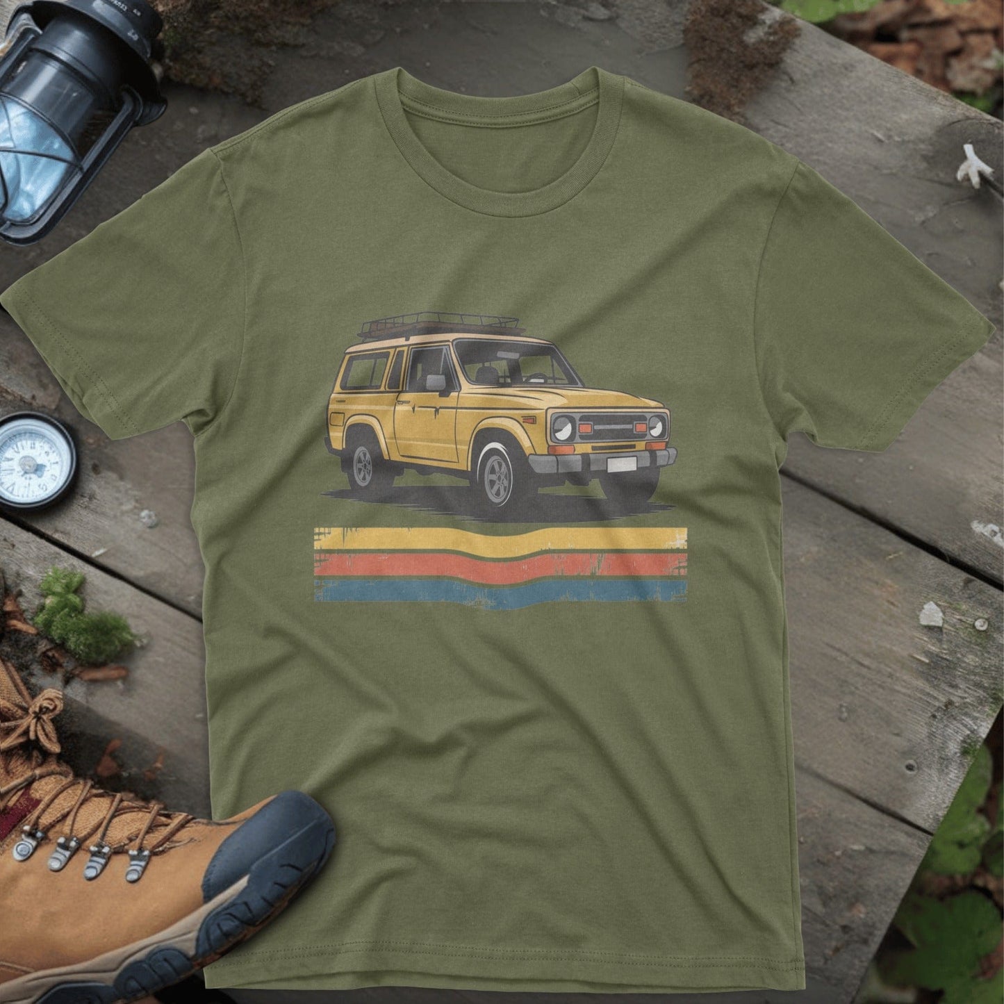 Vintage Off-Road Adventure SUV Graphic T-Shirt product