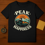 Peak Happiness Mountain Sunset Graphic Shirt