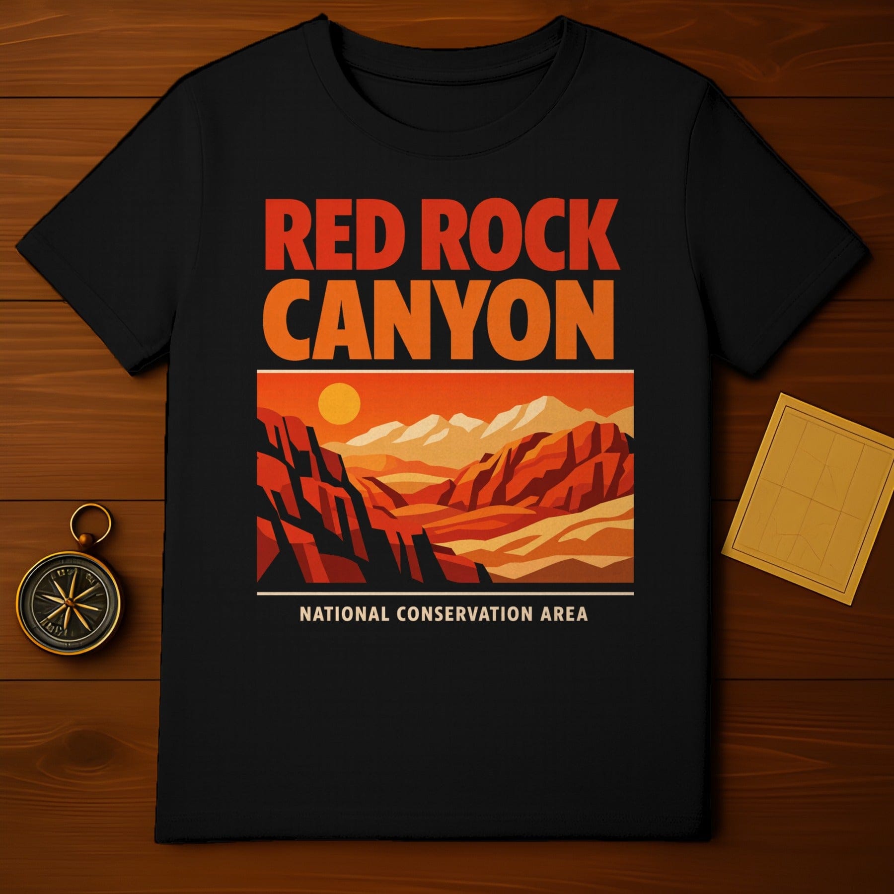 RED ROCK CANYON NATIONAL CONSERVATION AREA SUNSET product type
red rock canyon, national conservation area, desert landscape, canyon design, retro art, vintage style, nature graphic, outdoor adventure, las vegas area, nevada souvenir, hiking gear, travel inspired, scenic view, mountain vista, sunset scene, graphic design, explore nevada, southwestern art, park enthusiast, unique gift