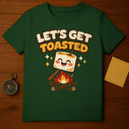 Let's Get Toasted Campfire Marshmallow Funny product type