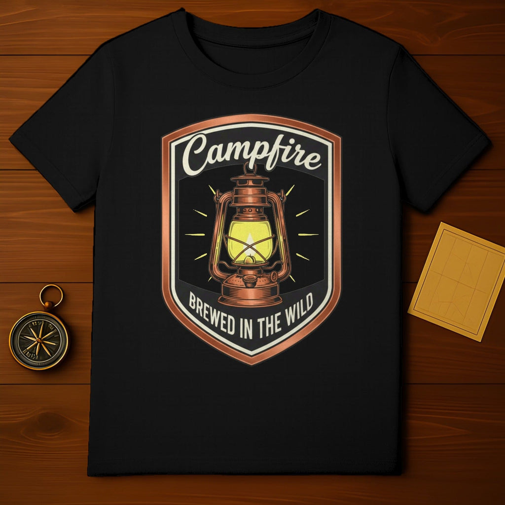 Campfire Brewed in the Wild Lantern Graphic T-shirt