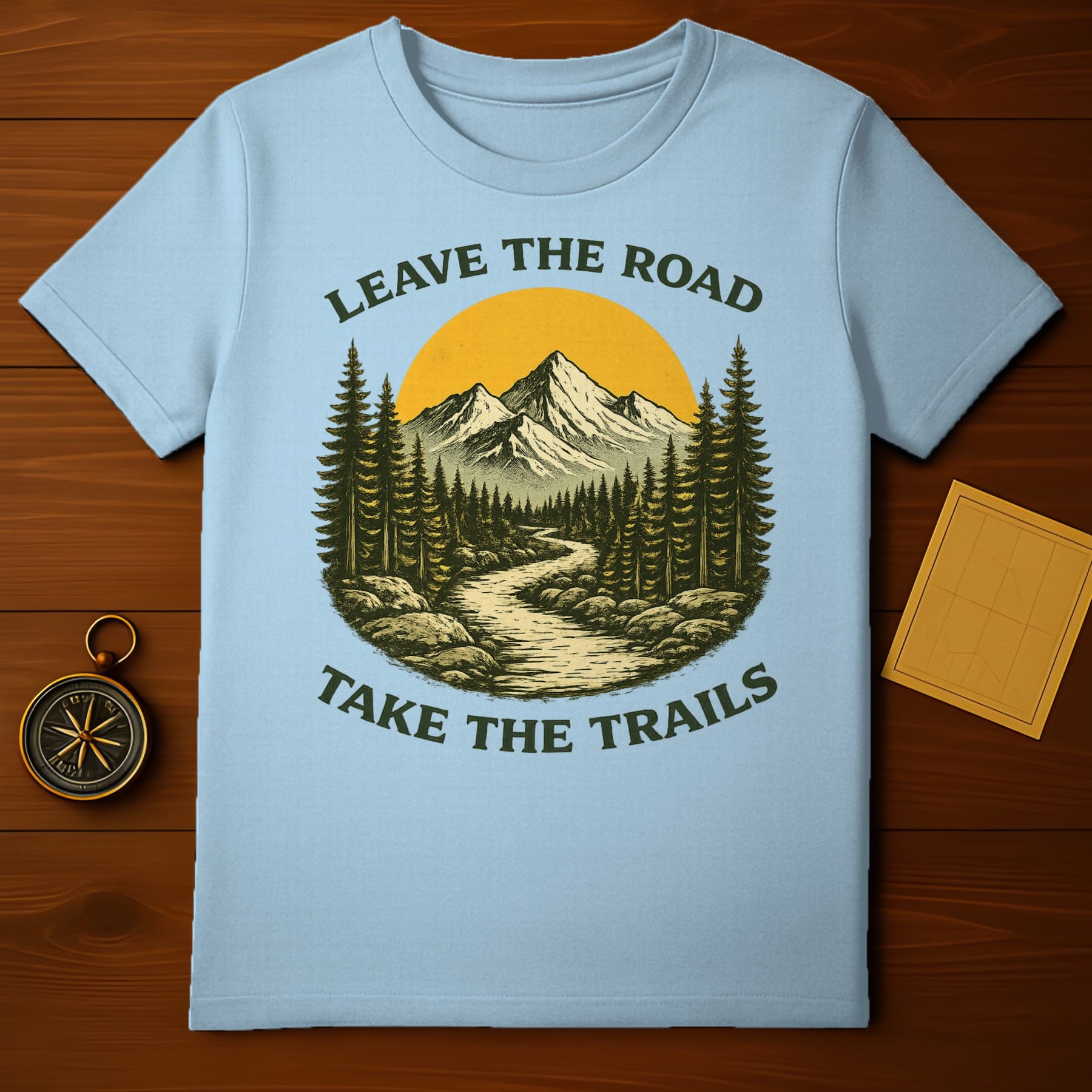 LEAVE THE ROAD TAKE THE TRAILS Graphic T-Shirt