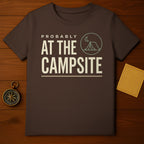 PROBABLY AT THE CAMPSITE Tent Moon Graphic product type
Camping
Campsite
Tent
Outdoor
Adventure
Nature
Wilderness
Hiking
Explore
Travel
Graphic Tee
Humorous
Camp Life
Camper Gift
Forest Design
Moon Icon
Getaway Shirt
Vacation Vibe
Outdoorsy Style
Probably Campsite