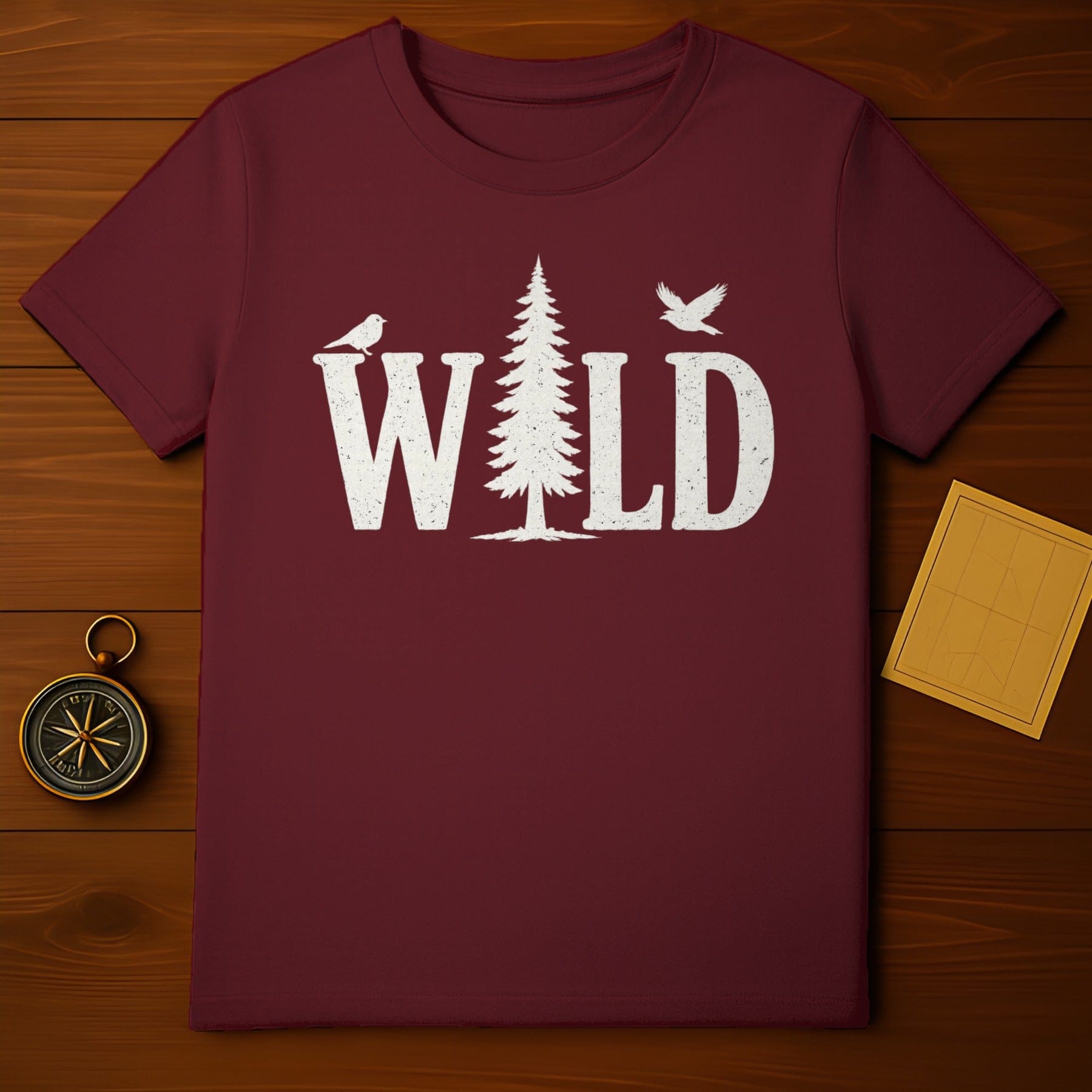 Wild Tree and Birds Graphic T-Shirt Product