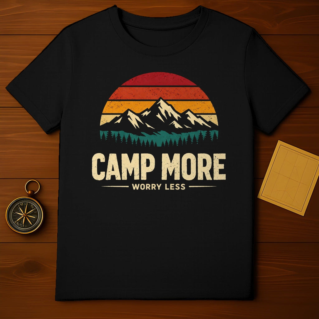 CAMP MORE WORRY LESS Retro Mountain Sunset product type
Camping
Outdoor
Adventure
Mountains
Sunset
Retro
Vintage
Nature
Hiking
Explorer
Forest
Trees
CampMore
WorryLess
Wilderness
Travel
Graphic
Distressed
Outdoorsy
Landscape