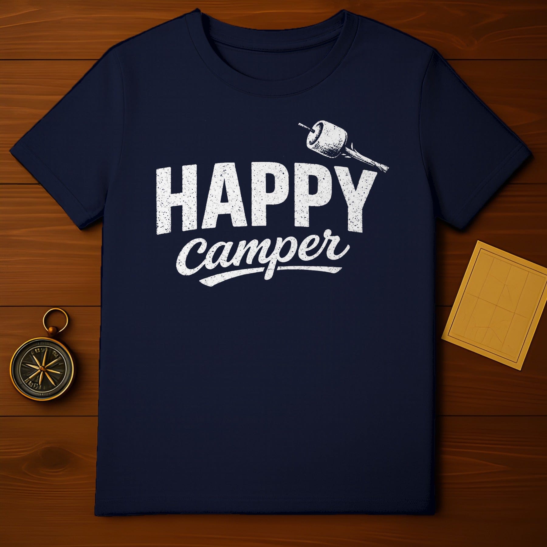 Happy Camper Graphic Tee for Outdoor Enthusiasts