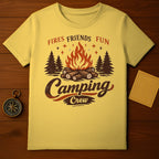 Fires Friends Fun Camping Crew Outdoor T-Shirt
