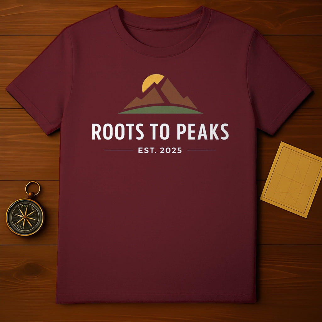Roots To Peaks Mountains Sun Est 2025 Maroon product type
T-shirt
Shirt
Tee
Graphic Tee
Roots To Peaks
Mountains
Sun Design
Outdoor Apparel
Adventure Shirt
Nature Theme
Maroon Shirt
Est 2025
Mountain Range
Hiking Tee
Camp Shirt
Travel Shirt
Unisex Tee
Gift Idea
Unique Design
Casual Wear