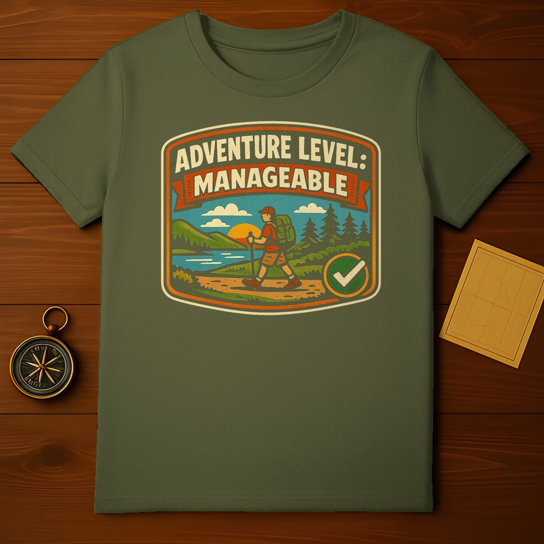 Adventure Level Manageable Hiking Enthusiast Shirt