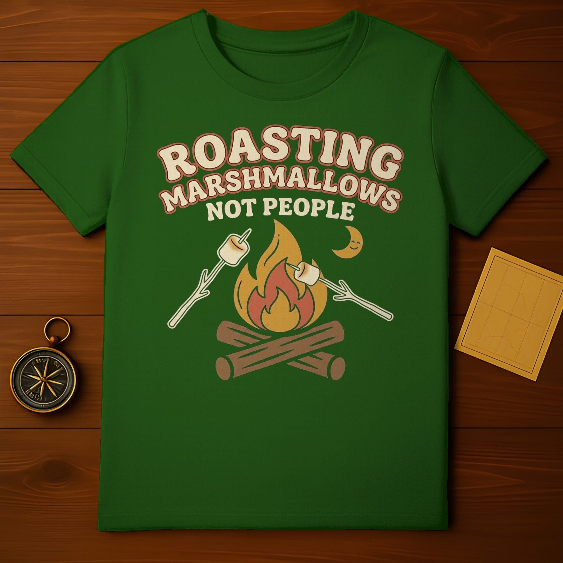 ROASTING MARSHMALLOWS NOT PEOPLE Fun Camping product type