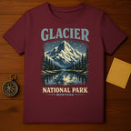 Glacier National Park Montana Graphic Printed T-shirt