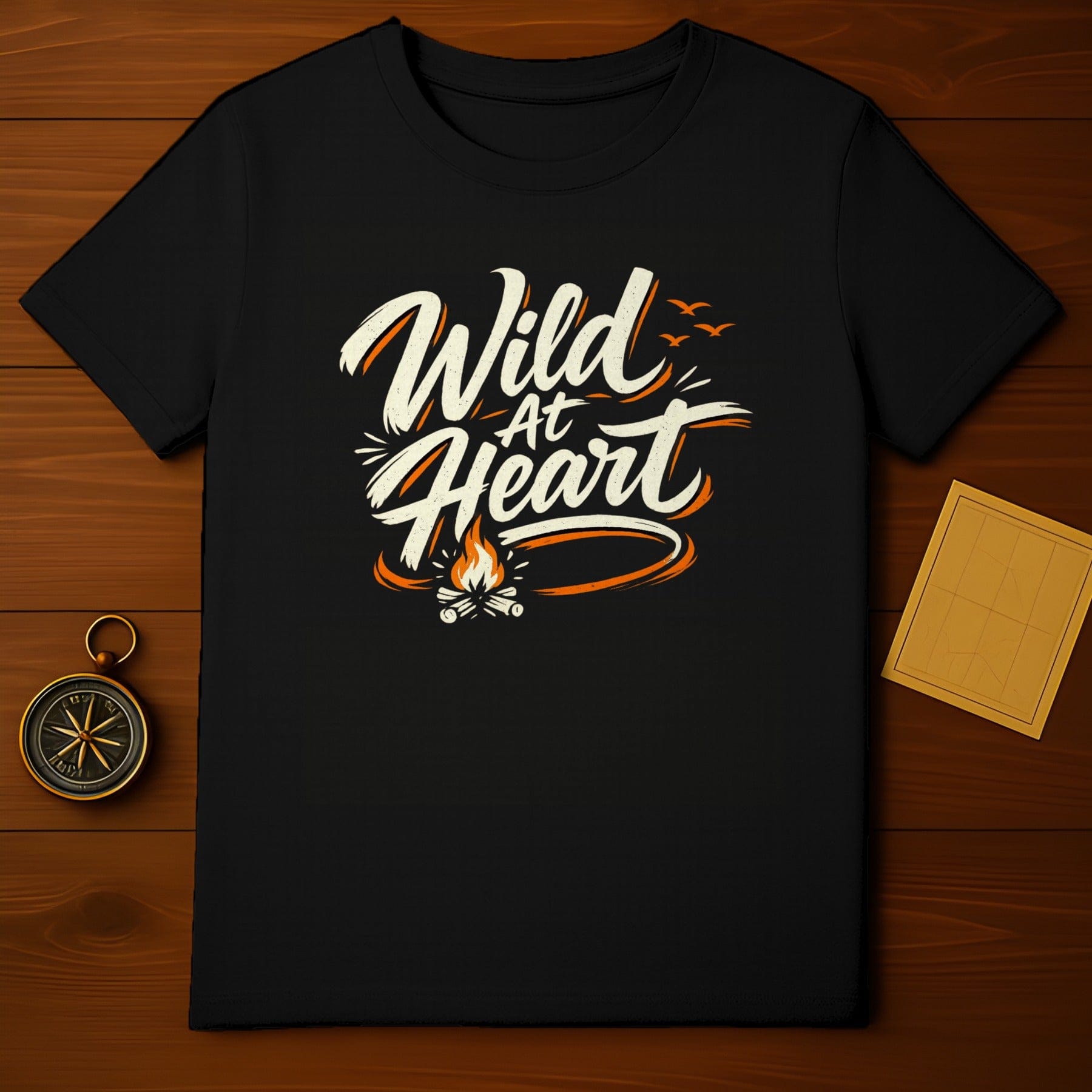 Wild At Heart Graphic Tee Shirt Camping Themed Shirt