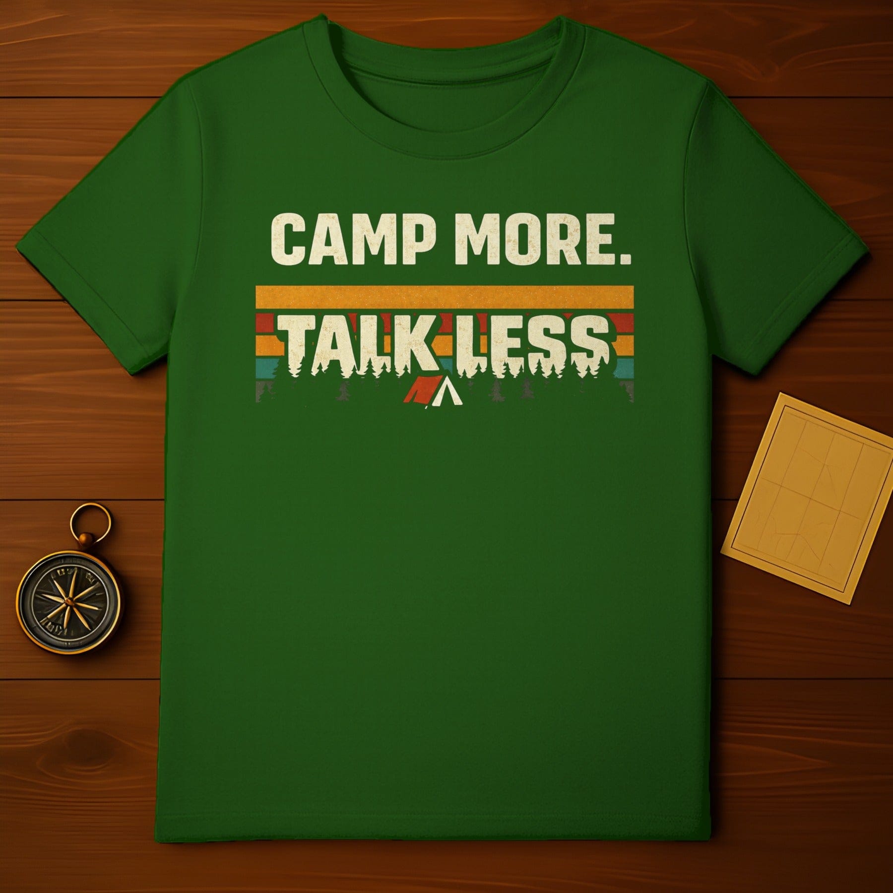 Camp More Talk Less T-shirt for Camping Lovers