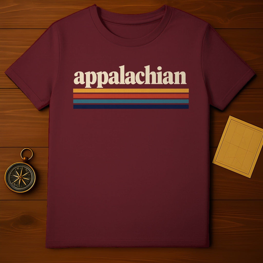 Appalachian Retro Stripes Design Maroon product type