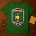 Campfire Brewed In The Wild Lantern Design T-Shirt