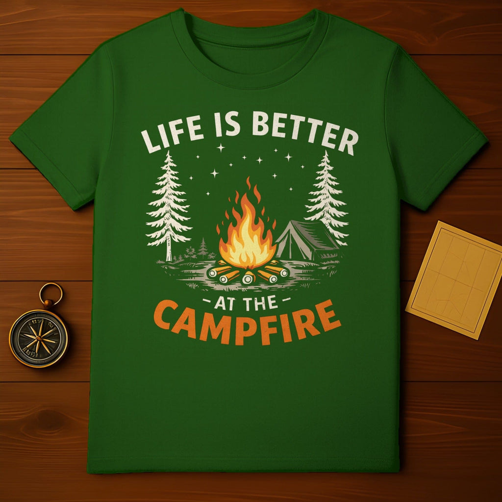 Life Is Better At The Campfire Outdoor Adventure Shirt