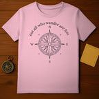 Not All Who Wander Are Lost Compass Design T-Shirt