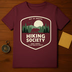OUT OF BREATH HIKING SOCIETY Bear Forest Sun product type

hiking society
out of breath
bear graphic
forest design
nature theme
outdoor adventure
camping shirt
trail exploration
mountain scenery
wildlife apparel
funny hiking
humorous tee
vintage style
retro design
graphic t-shirt
burgundy color
maroon top
sun moon
trees artwork
adventure lover