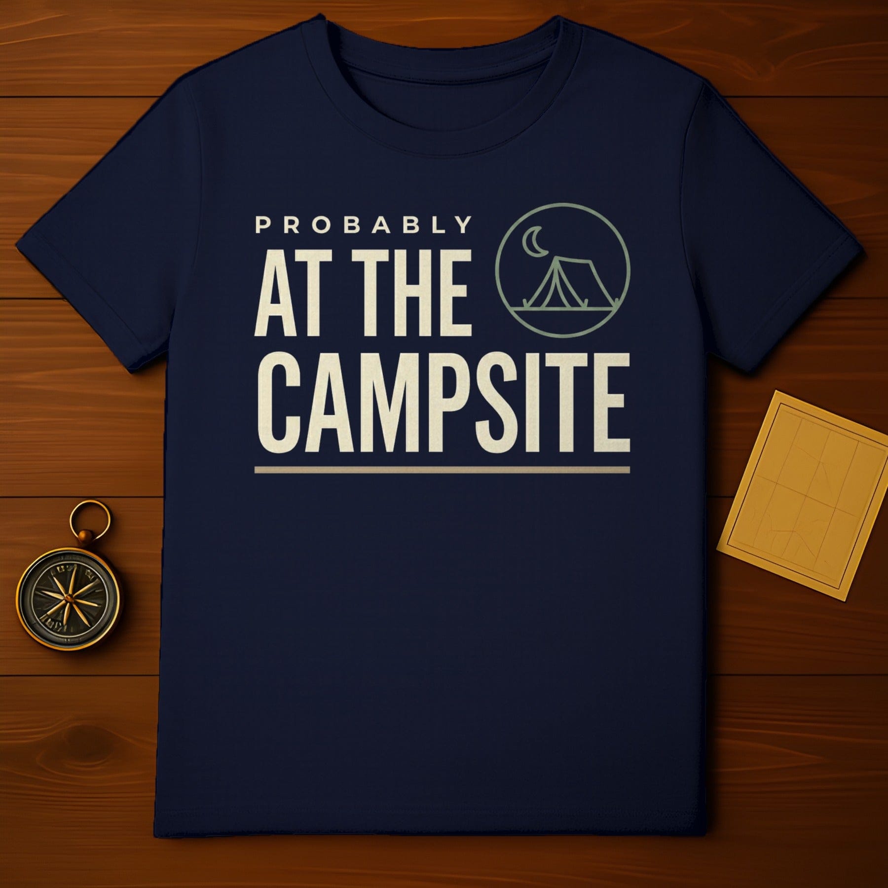 PROBABLY AT THE CAMPSITE Camping Tent Design product type
Camping, Campsite, Outdoor, Adventure, Tent Life, Nature Lover, Explore, Wanderlust, Forest, Camp Vibe, Mountains, Hiking, Outdoorsy Style, Graphic Print, Apparel, Clothing, Unique Design, Travel Gear, Night Sky, Moon Tent